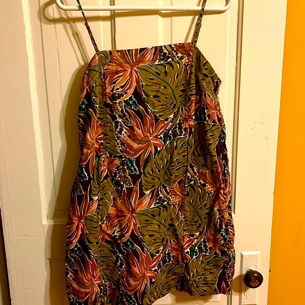 Green and Pink Floral Dress